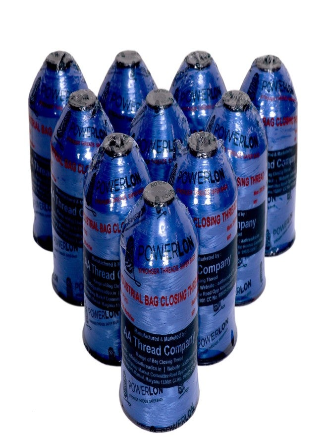 Powerlon Blue PPMF Bag Closer Thread (Pack of 10) - Image 1